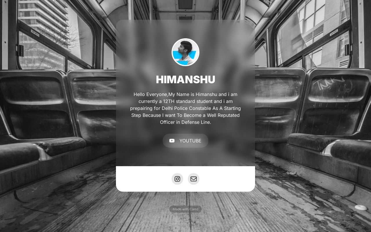 Carrd profile picture for @himanshu